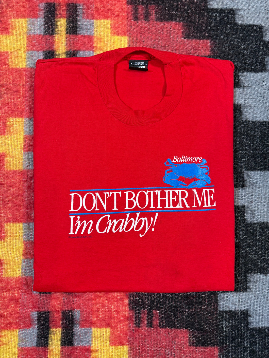 Vintage 90s Don’t Bother Me I’m Crabby Tee (L)