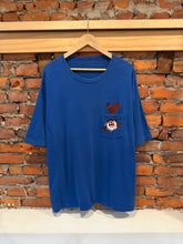 Load image into Gallery viewer, Vintage 90s Taz Busting Through Embroidered Pocket Shirt (XL/XXL)
