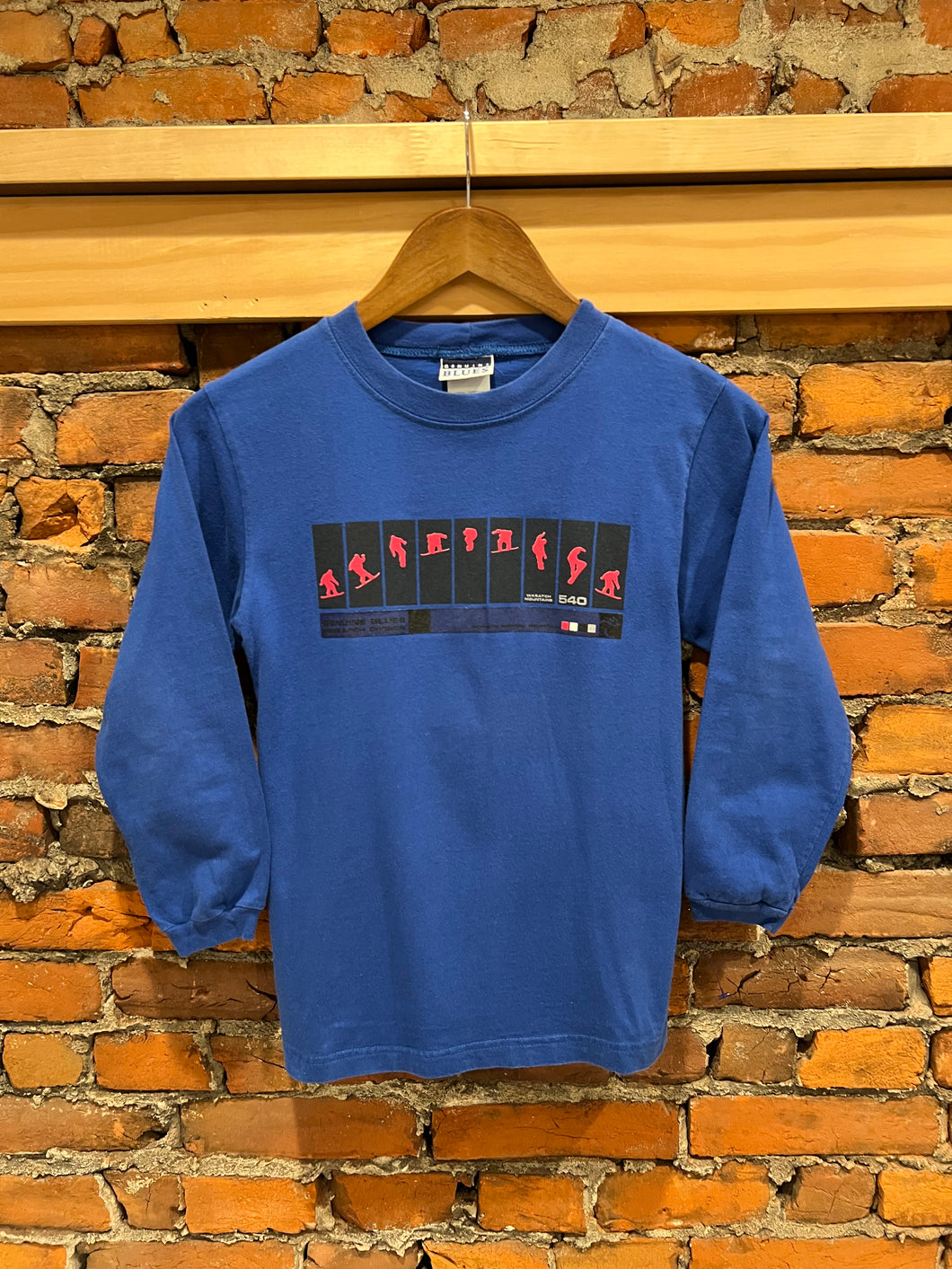 Vintage Youth Snowboarding Longsleeve (Youth S, 8)