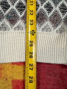 Vintage Cream Pattern Sweater (2XL)