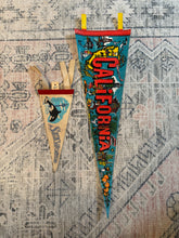 Load image into Gallery viewer, Lot of 2 Vintage Pennants - California and Sea World
