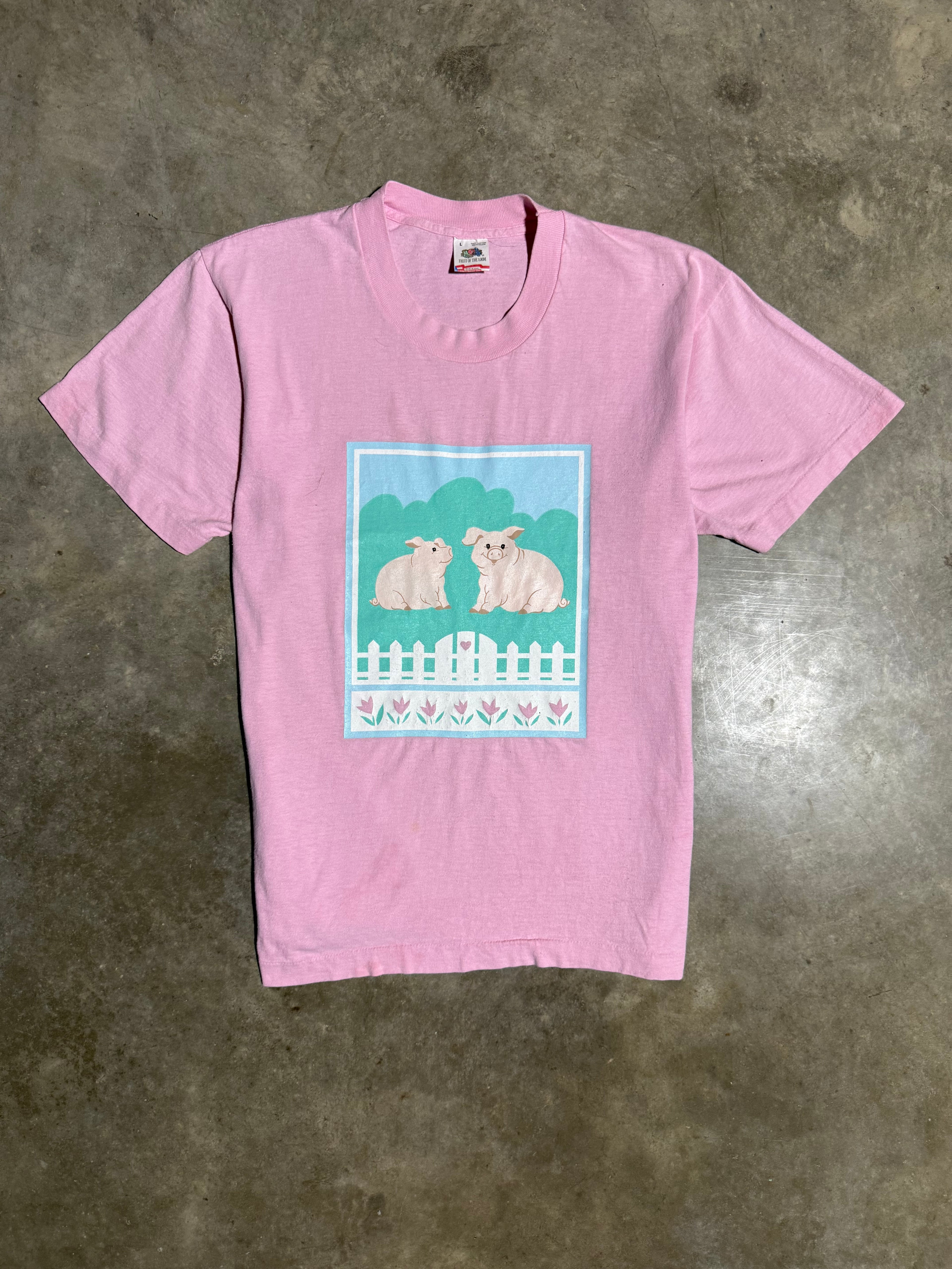 Vintage Early 90s Pig T-Shirt (M)