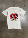 Vintage 70s Mickey and Minnie Heart Tee (XS 16x21)