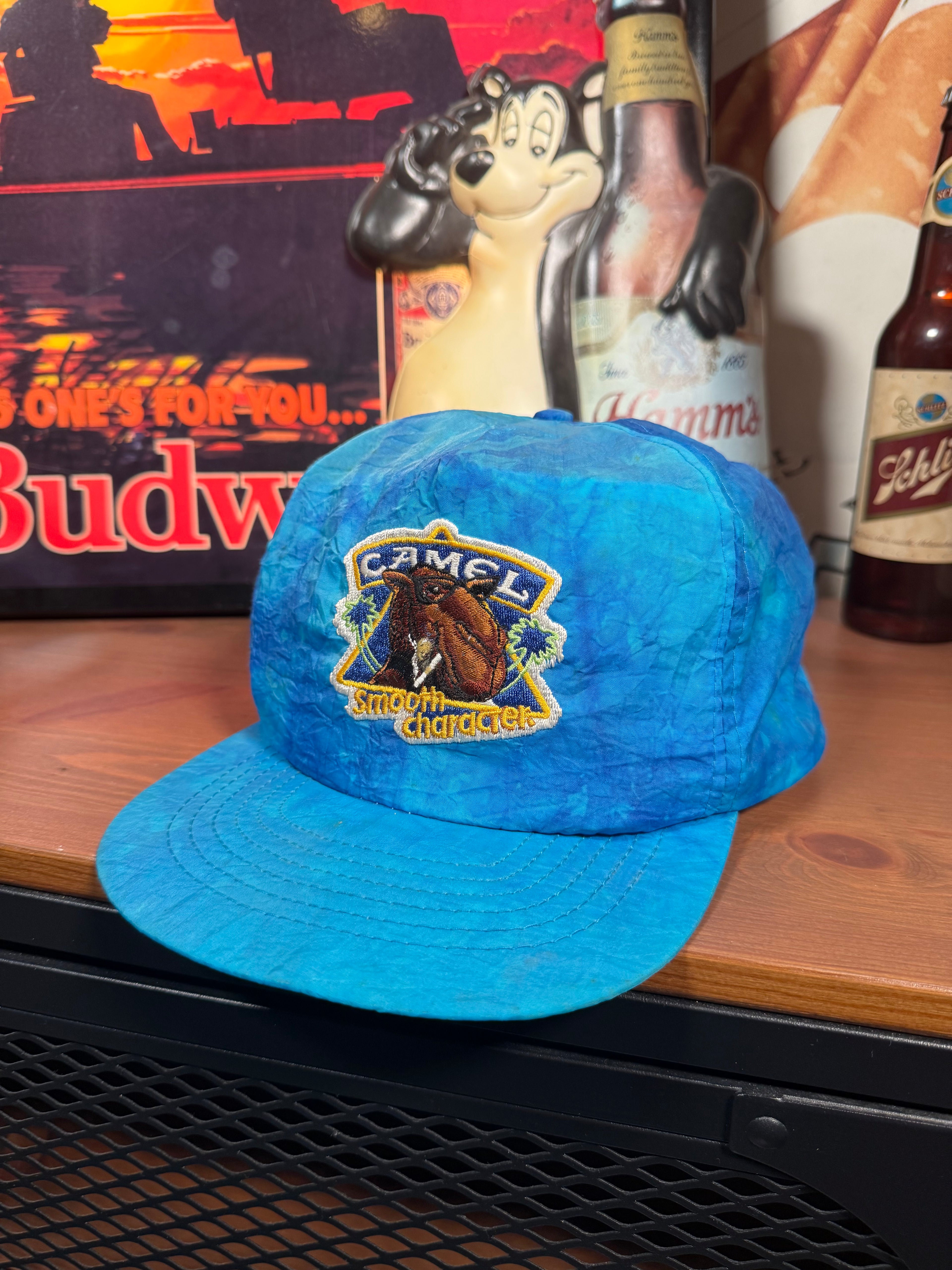 Vintage 90s Camel Cigs Joe Camel Blue Hat