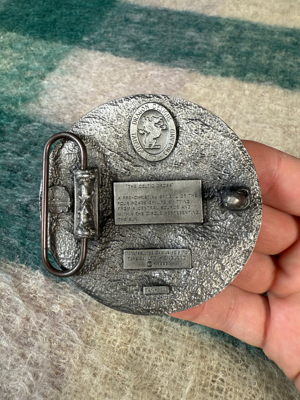 Vintage Celtic Cross Belt Buckle