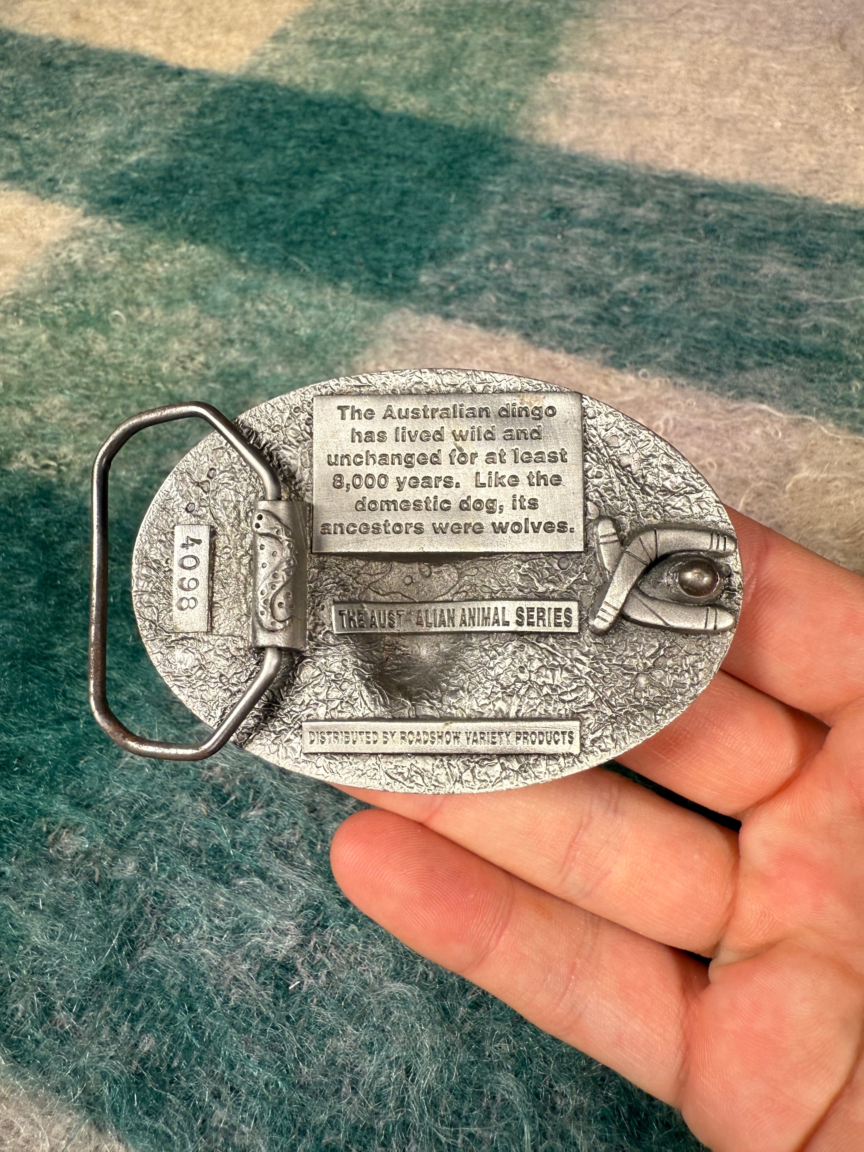 Vintage Australian Dingo Belt Buckle