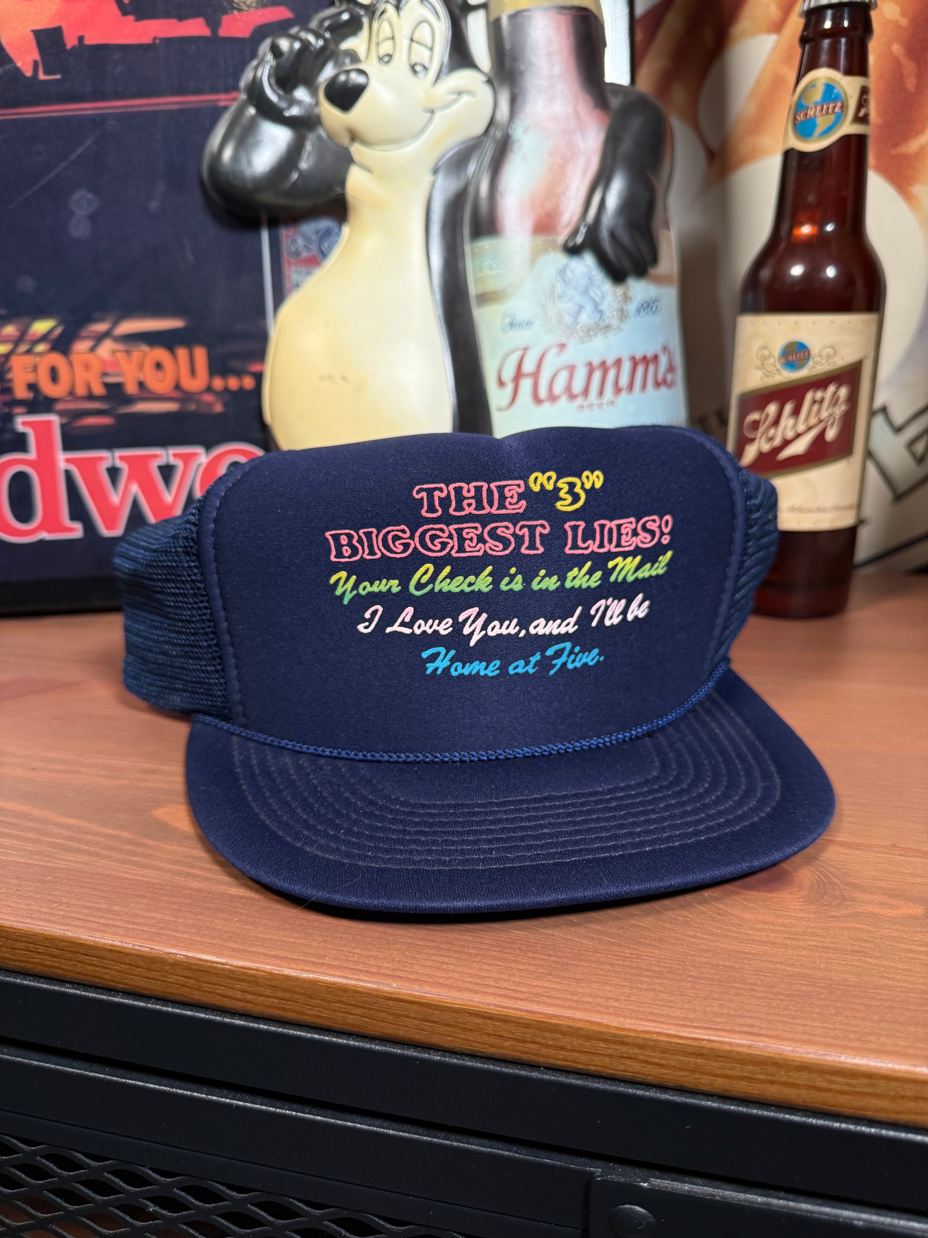 Vintage “The 3 Biggest Lies” Trucker Hat