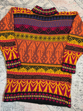 Load image into Gallery viewer, Vintage 80s Pasta Fish Pattern Sweater (WM)
