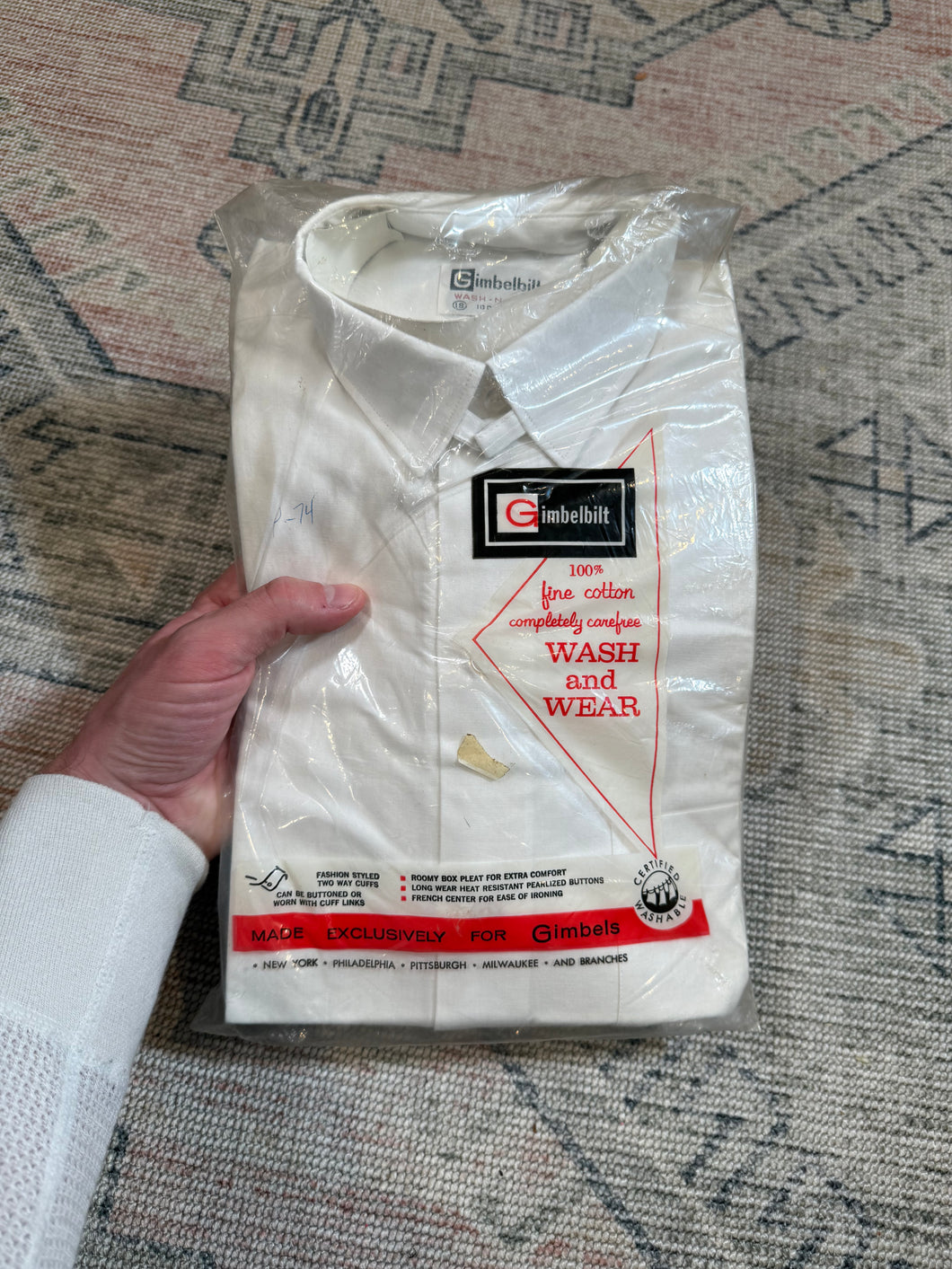 True Vintage Deadstock Gimbelbilt Dress Shirt (18, XL)