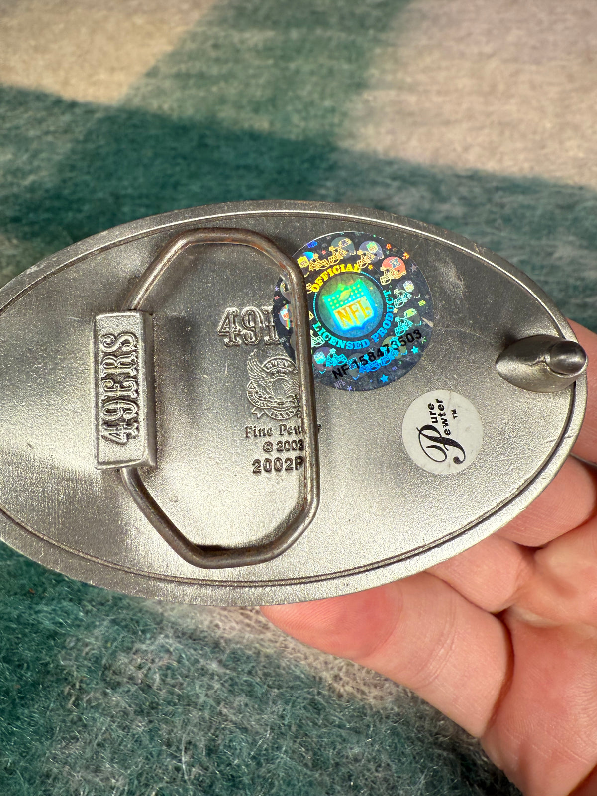 Vintage 2000s San Francisco 49ers Logo Belt Buckle
