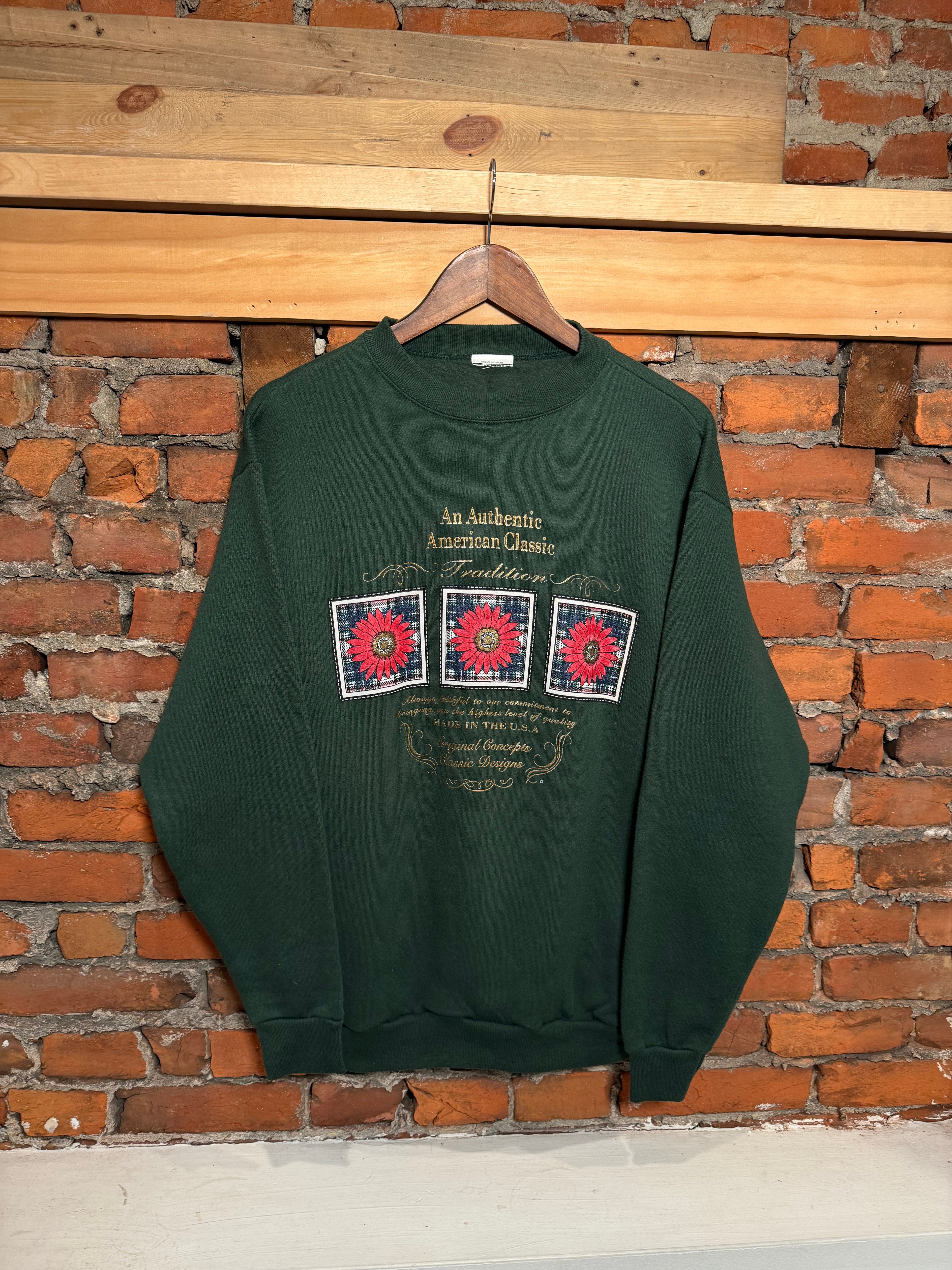 Vintage American Classic Flower Crewneck (M)