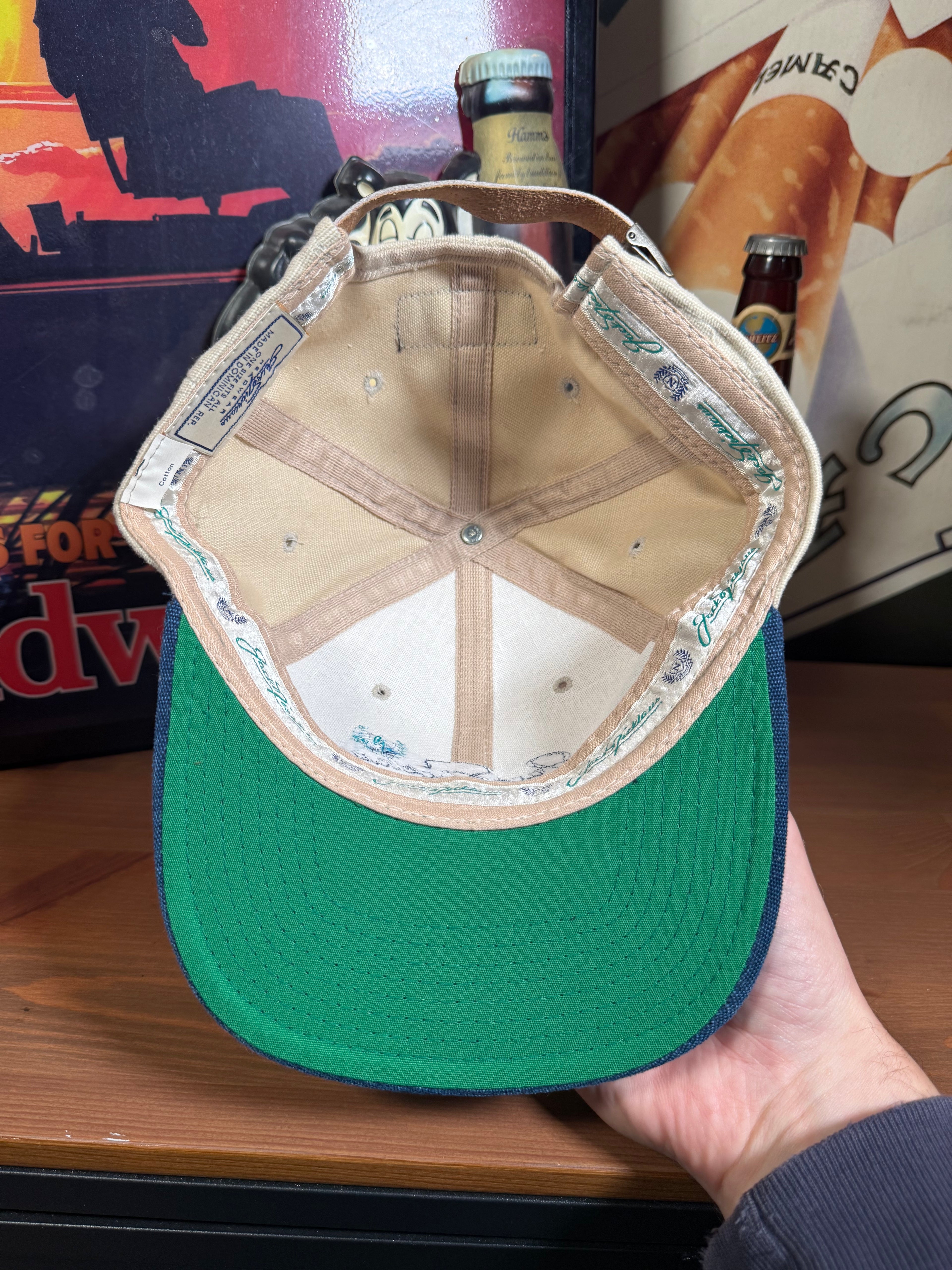 Vintage Jack Nicklaus Golf Leather Strap Hat