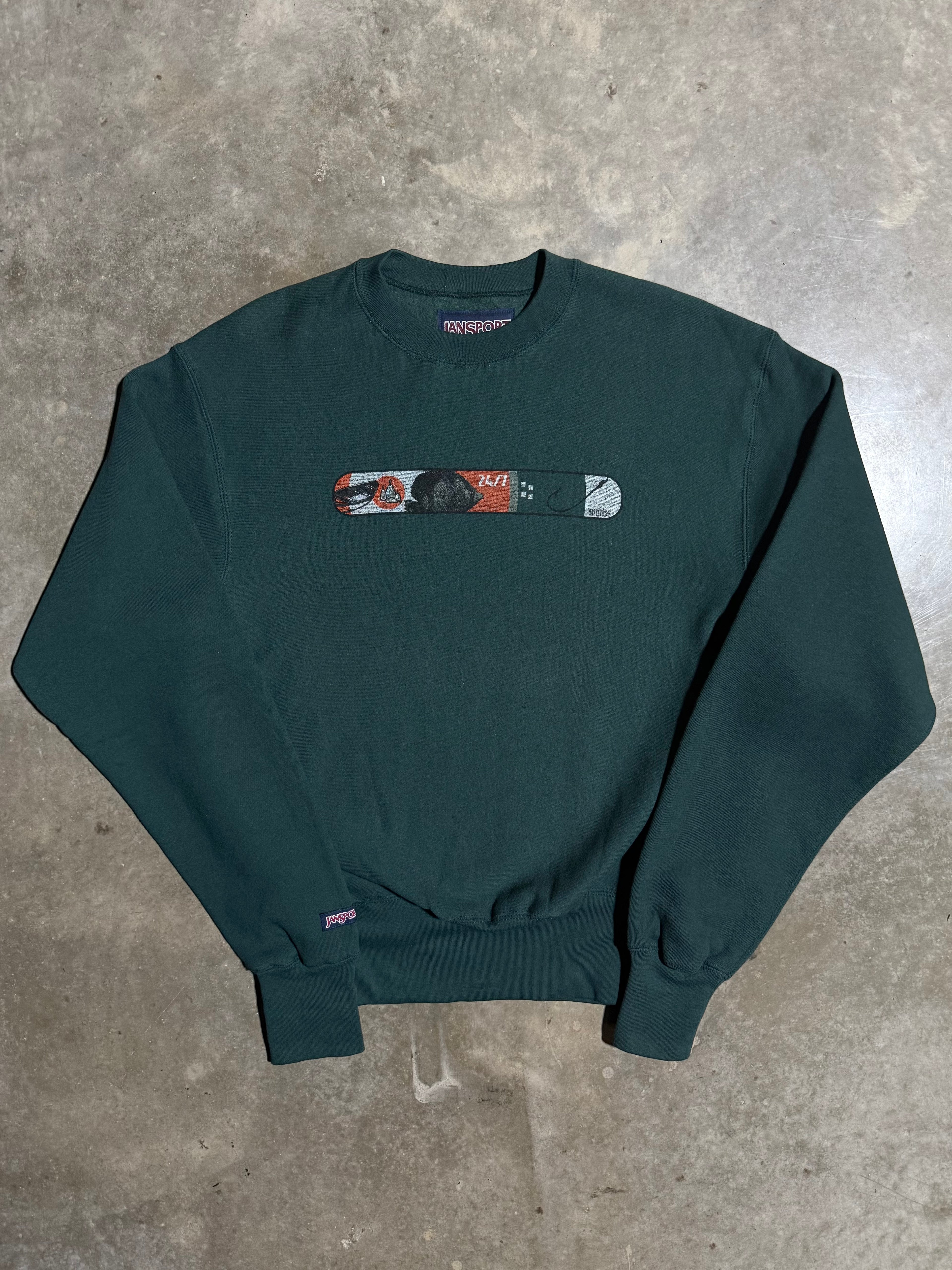 Vintage Sunrise Fishing Heavyweight Sweatshirt (M)