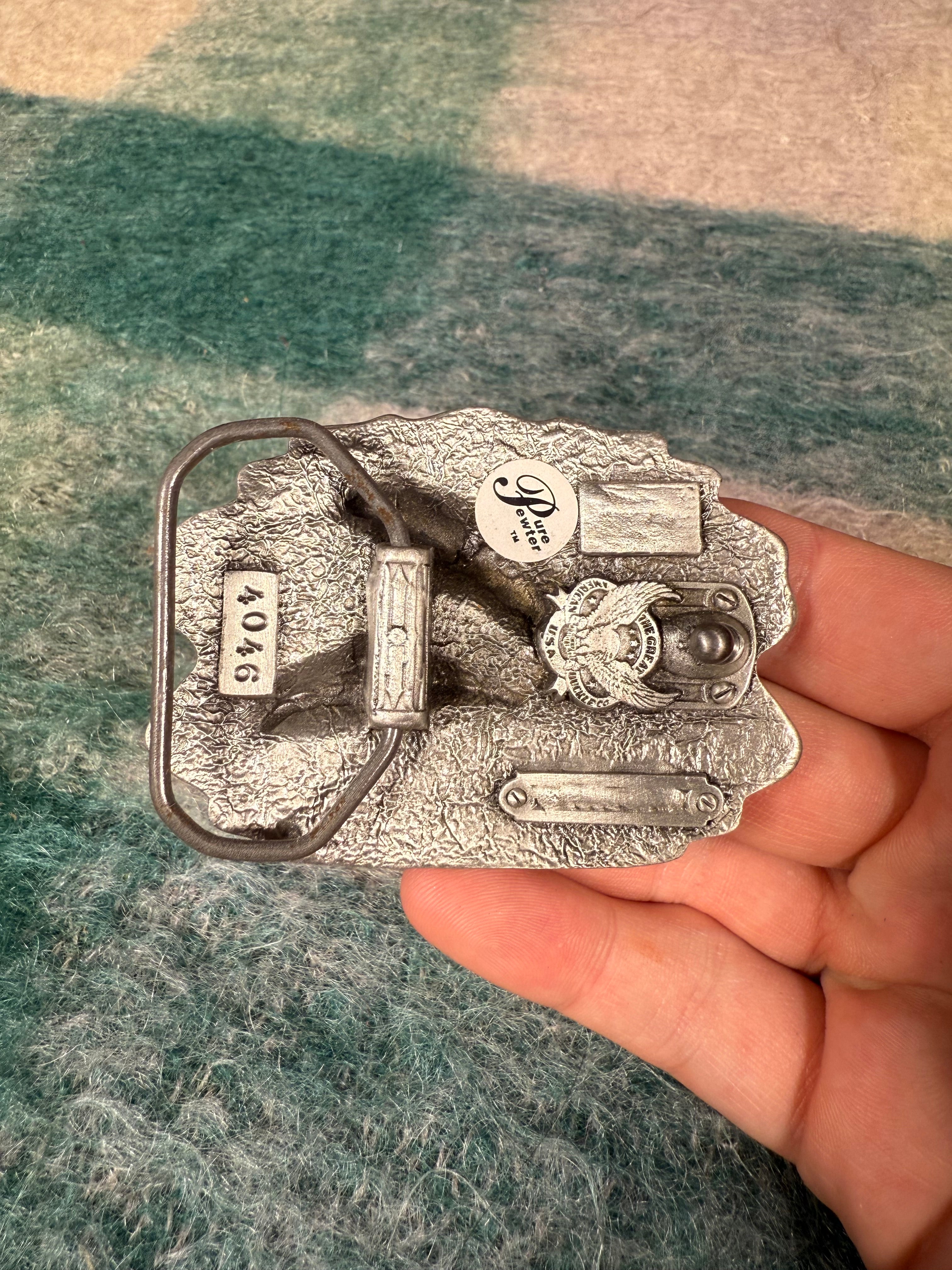 Vintage Dolphins Sparkly Belt Buckle