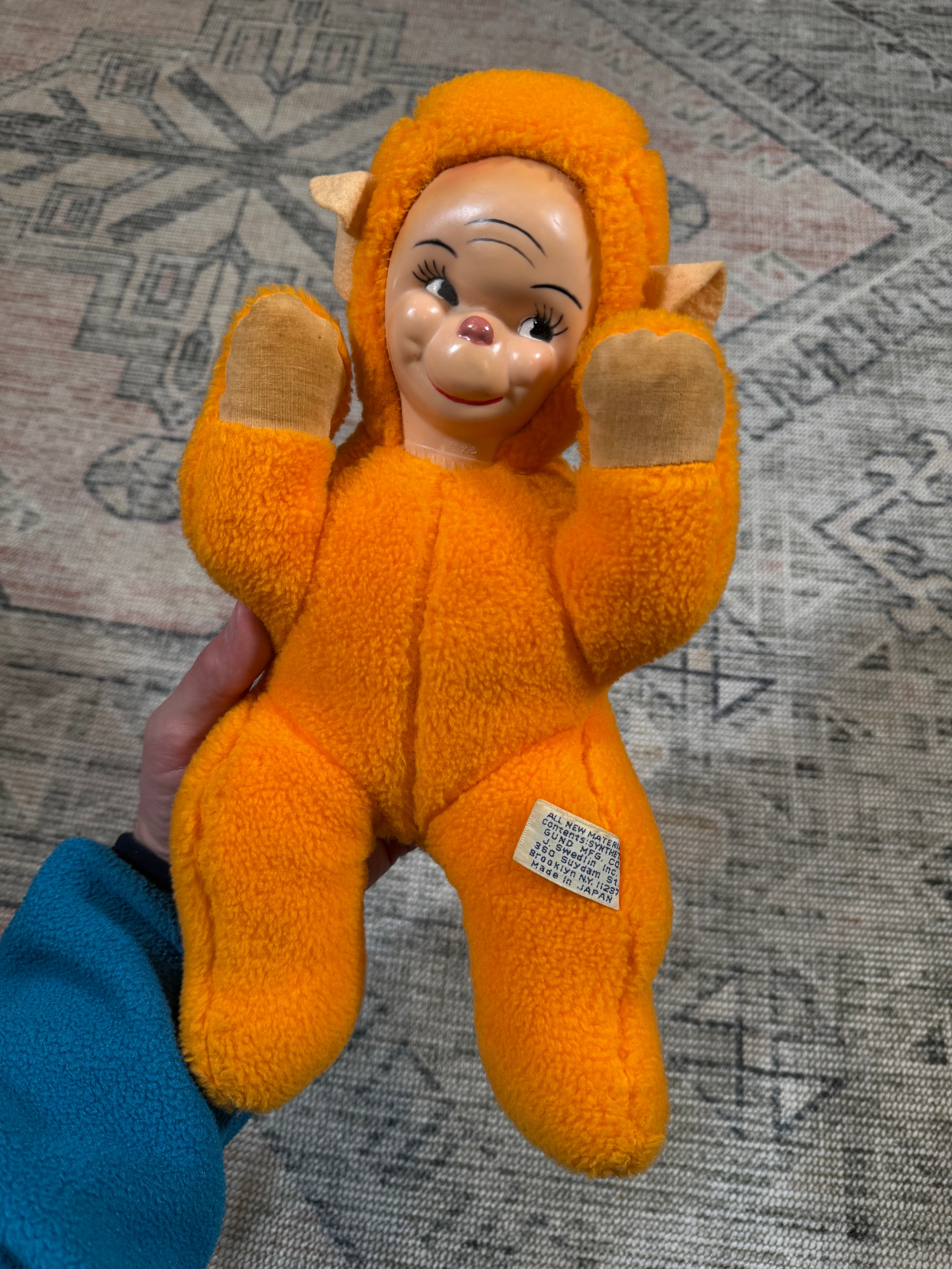 True Vintage Gund Orange Plush
