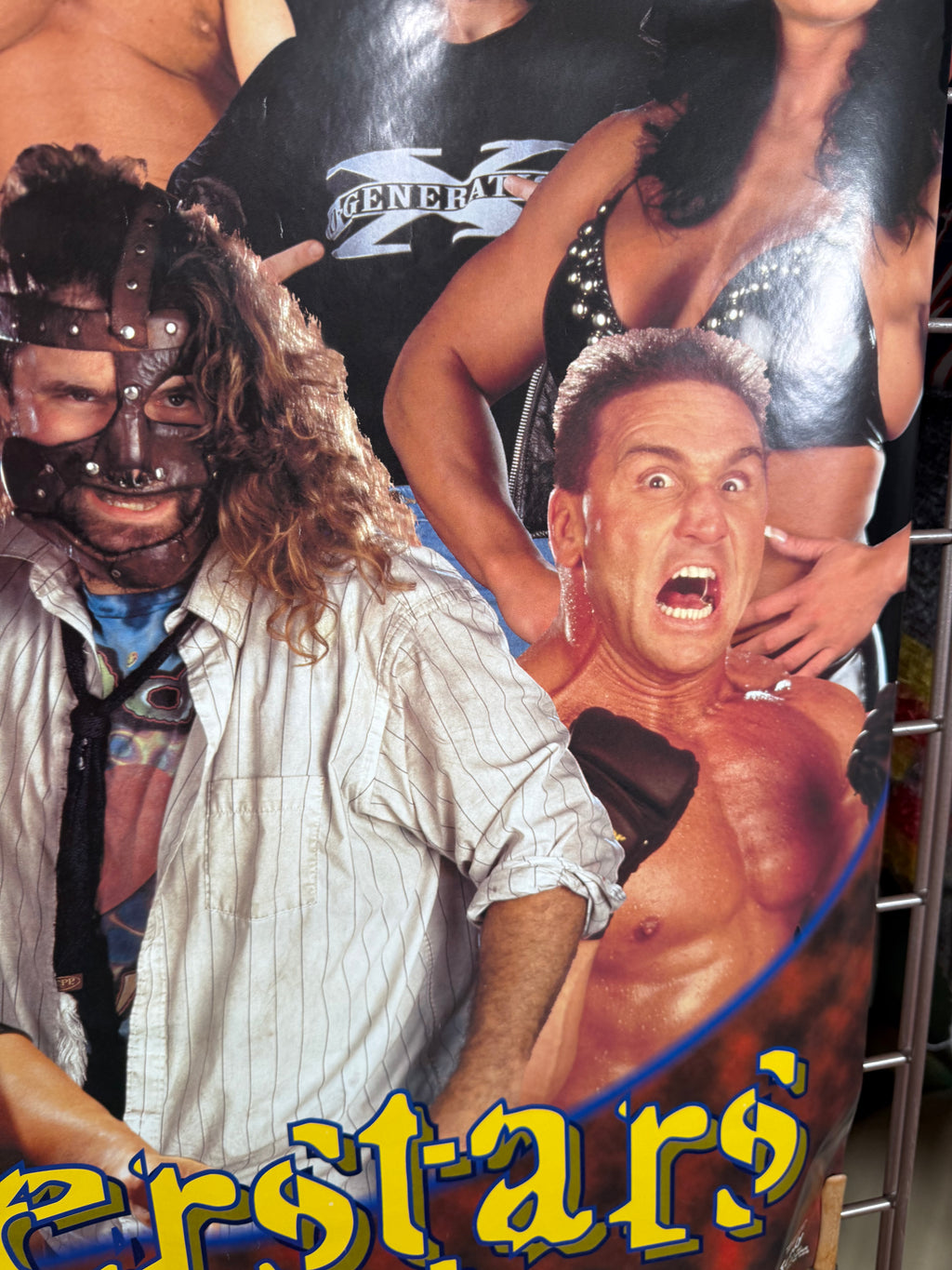 Vintage 1999 WWF Superstars Poster (22x34inch)