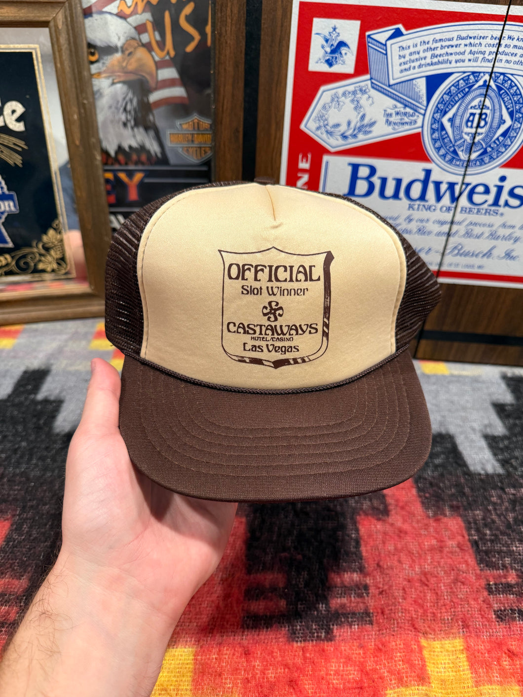 Vintage Castaways Official Slot Winner Trucker Hat