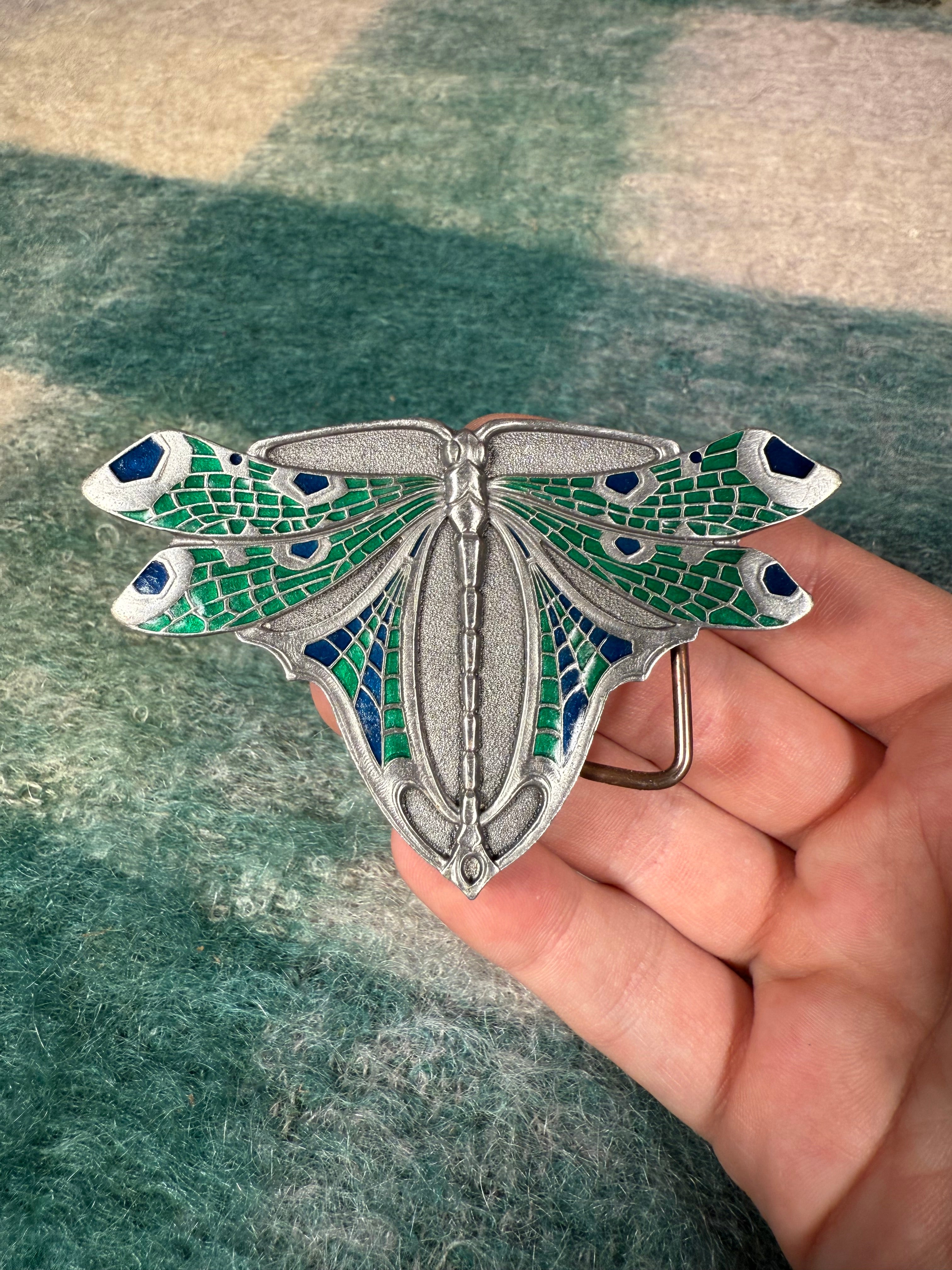 Vintage Dragonfly Belt Buckle