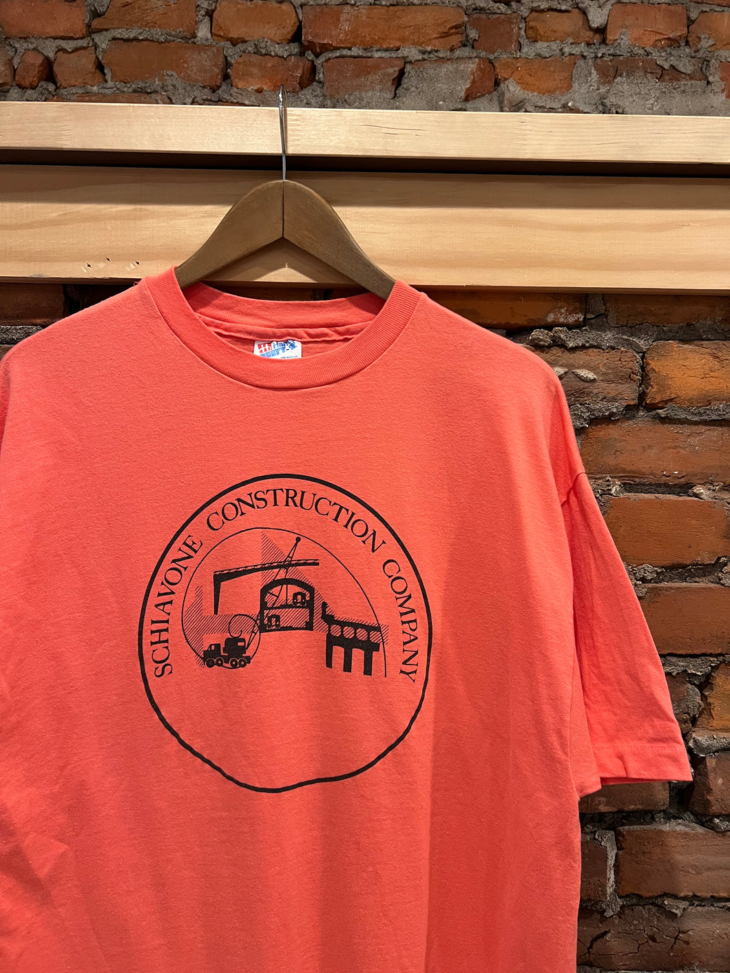 Vintage 90s Construction Company Tee (L)