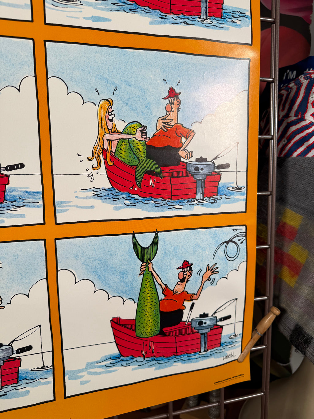 Vintage 1977 Mad Fishing Poster
