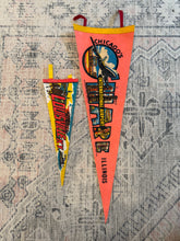 Load image into Gallery viewer, Lot of 2 Vintage Pennants - Chicago O’Hare Airport and Louisville
