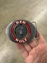 Load image into Gallery viewer, Vintage Red Wolf Beer Belt Buckle
