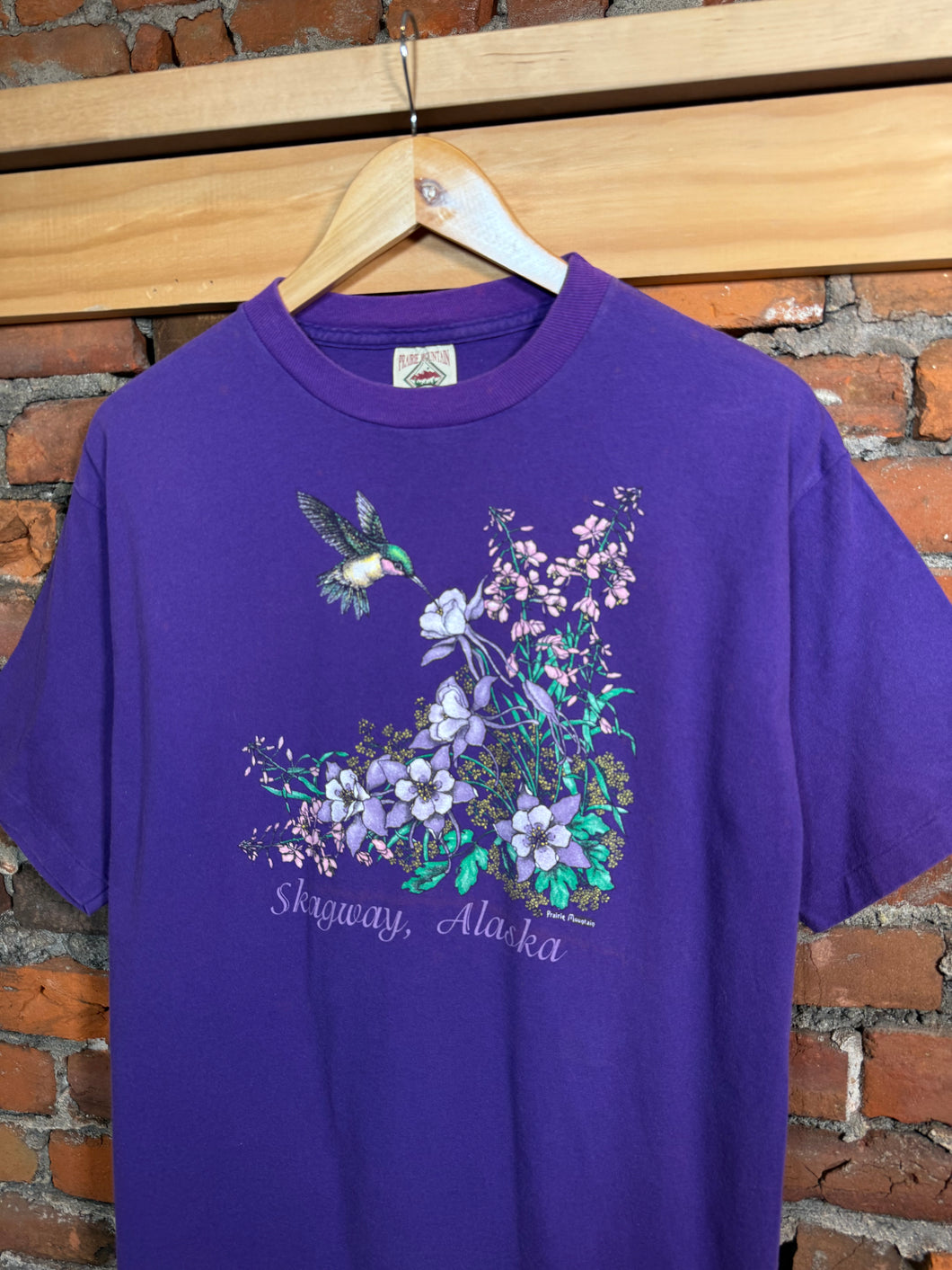 Vintage Purple Hummingbird Shirt (M/L)