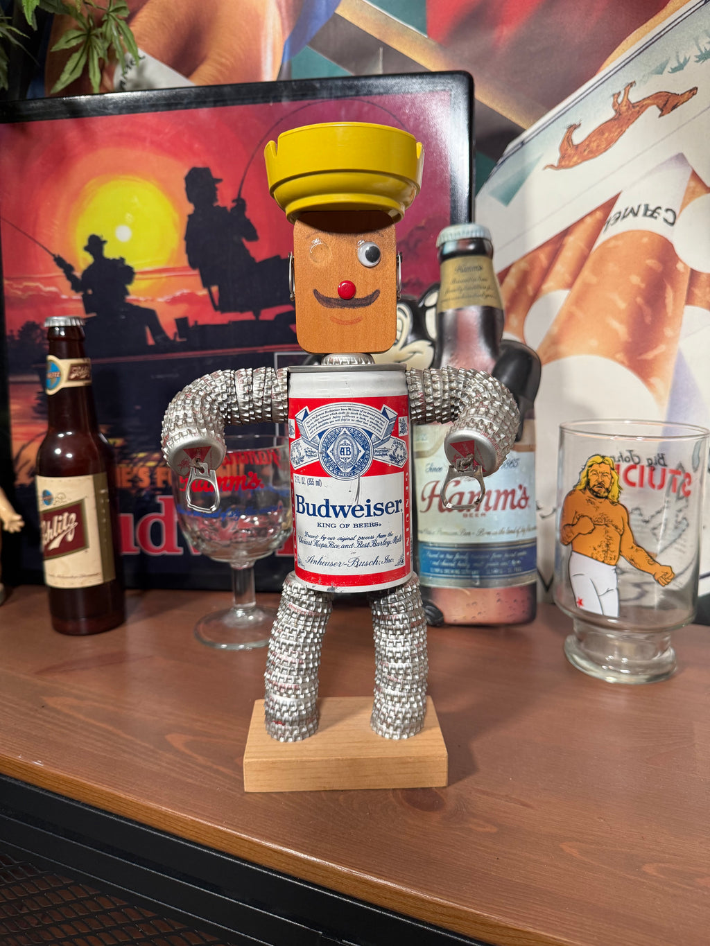 Vintage Budweiser Can Robot