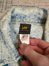Load image into Gallery viewer, Vintage 1992 Pittsburgh Bedazzled Hand Painted Lee Jean Jacket (M)
