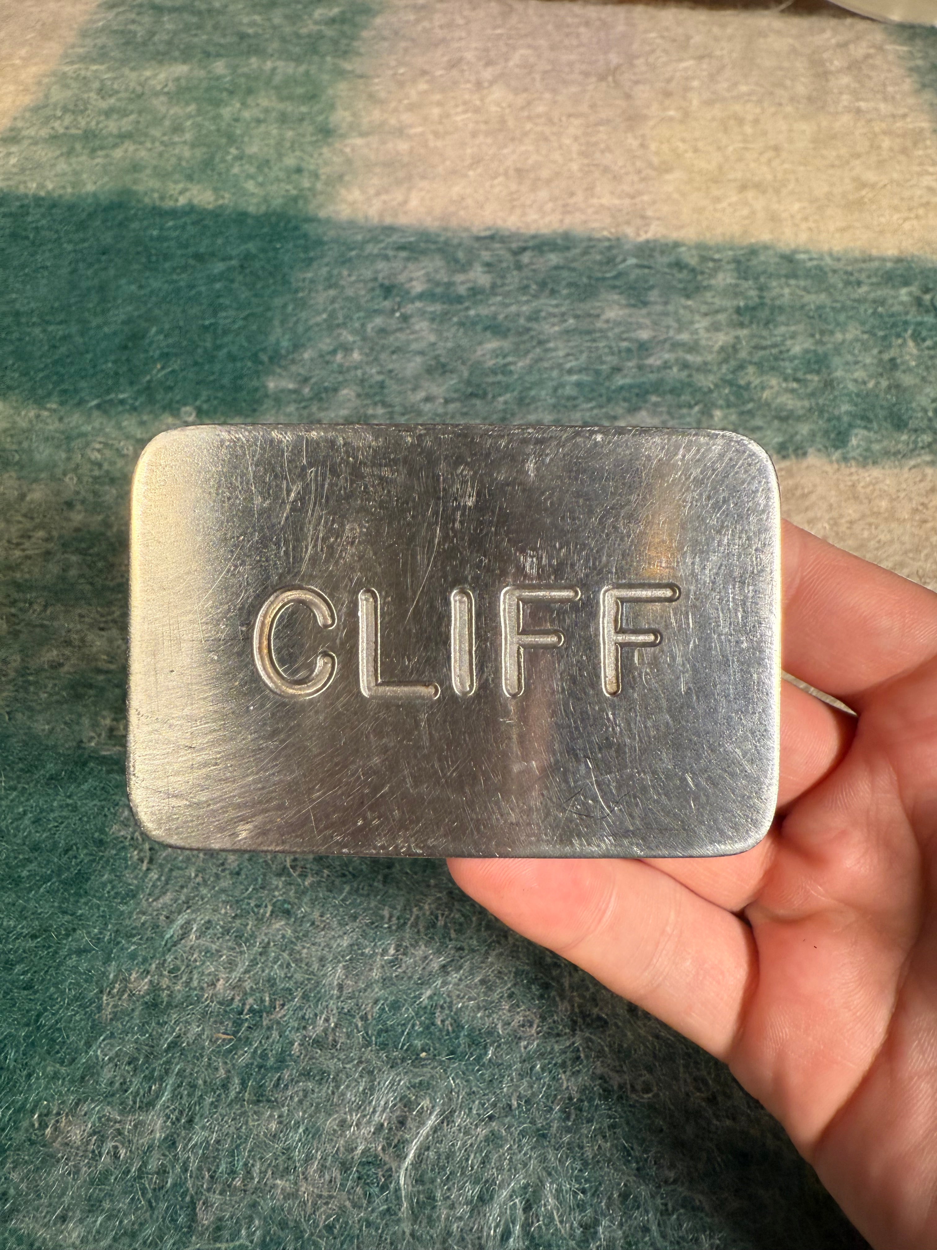 Vintage Cliff Name Belt Buckle