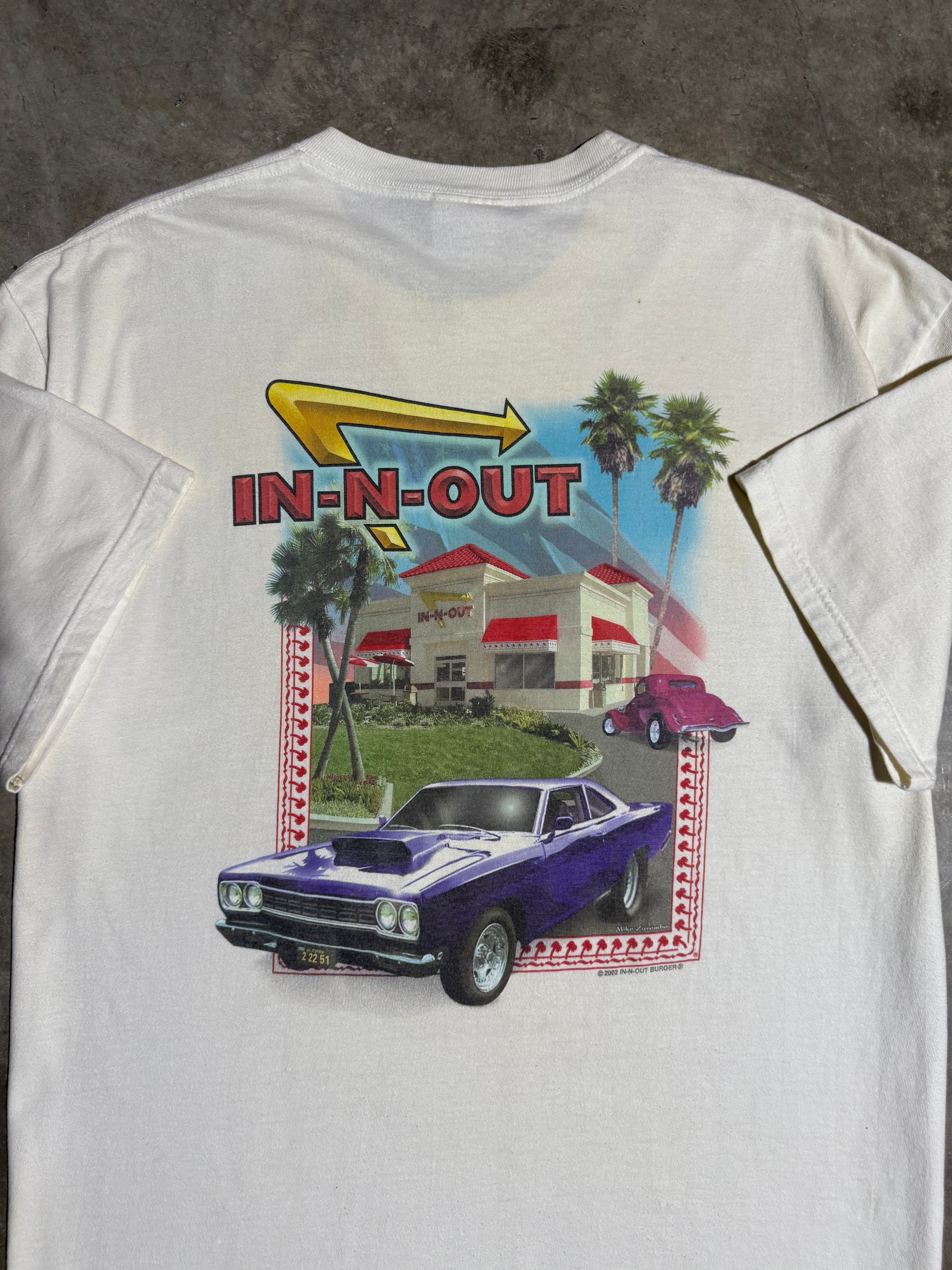 Vintage Early 2000s In N Out Burger Burger T-Shirt (XL)