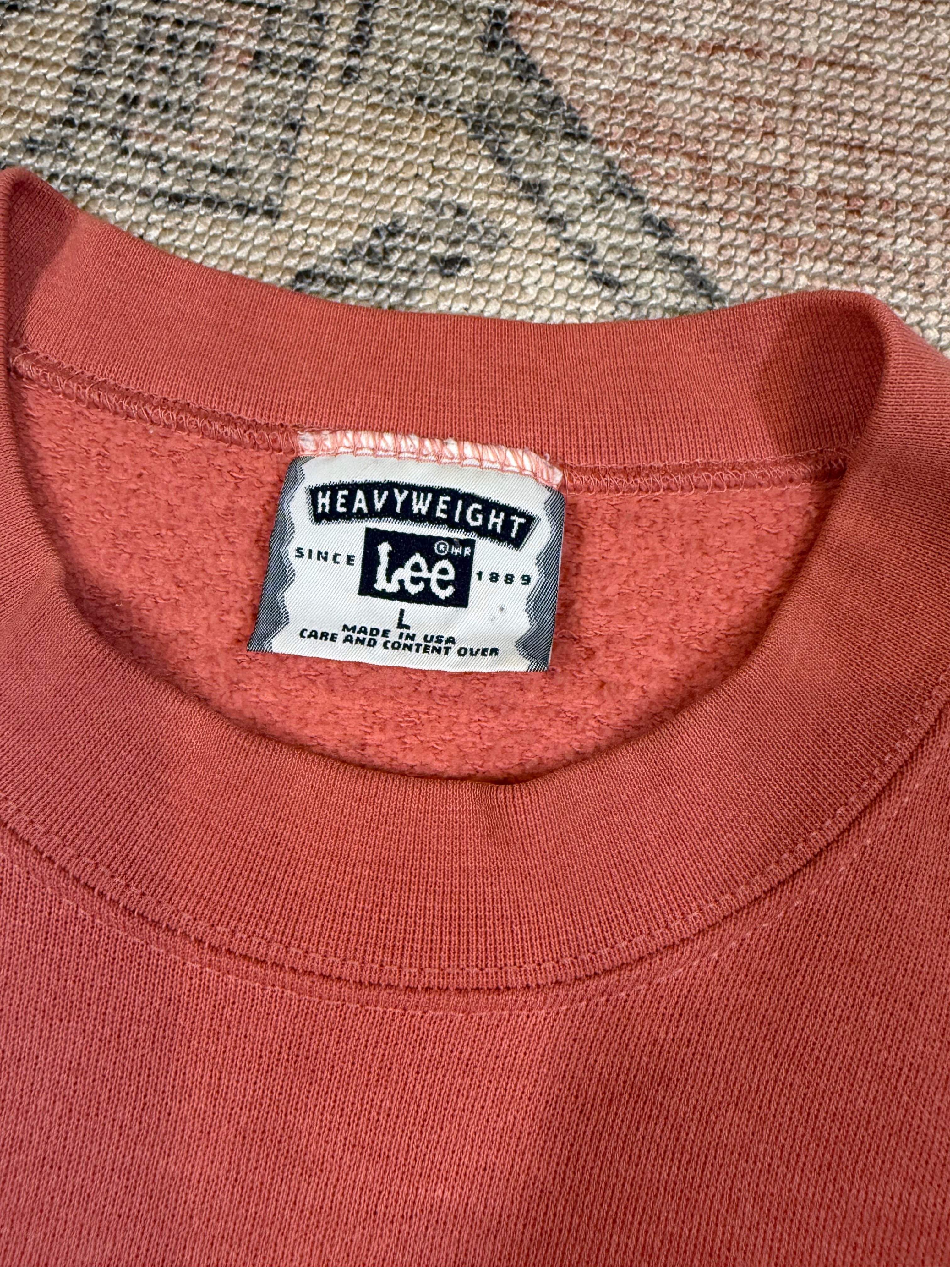 Vintage 90s Pink Pittsburgh Embroidered Crewneck (L)