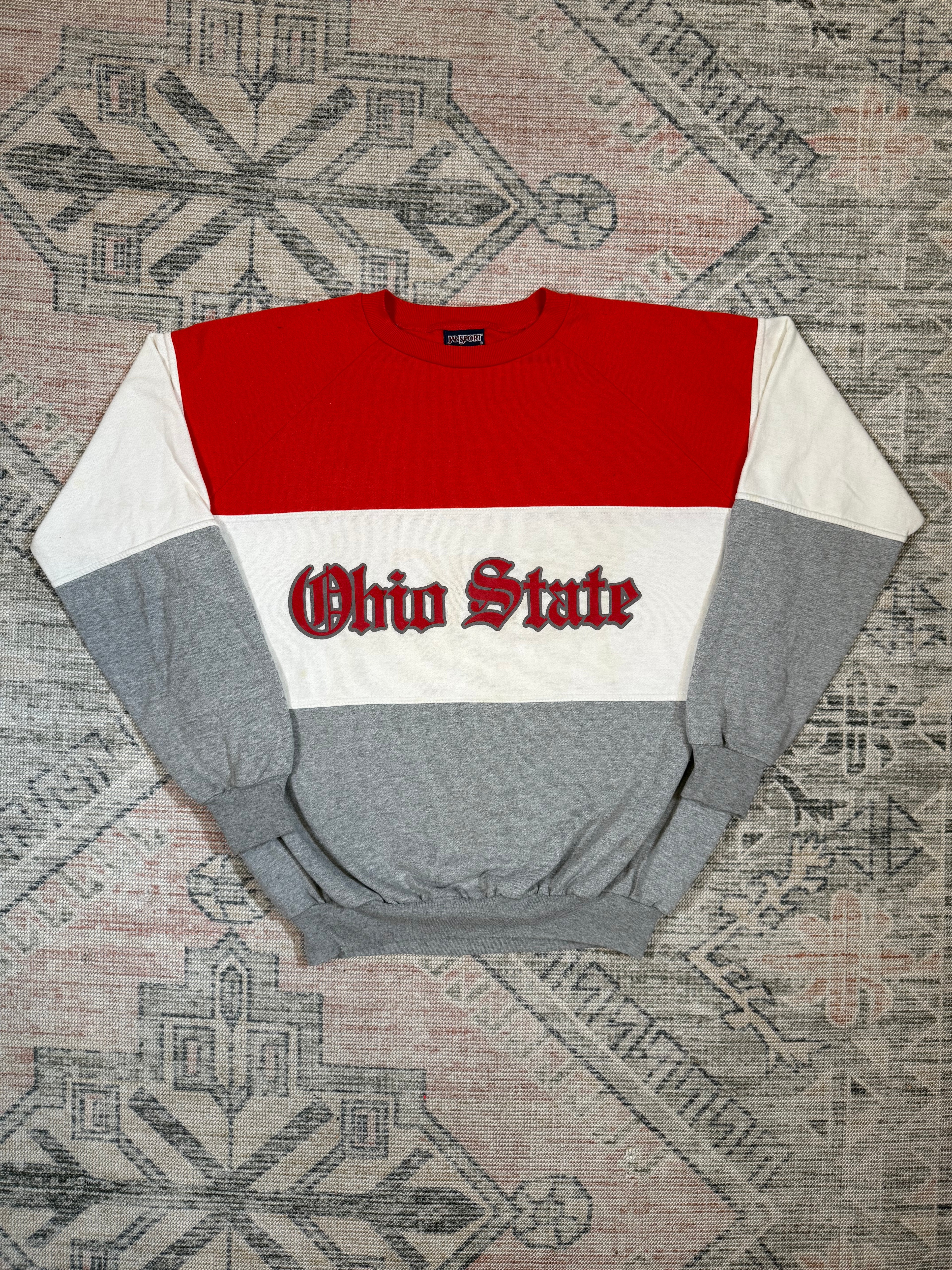 Vintage 80s Ohio State Old English Font Sweatshirt (XL)