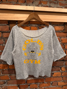 Vintage 80s Golds Gym Cutoff Sweatshirt (M)