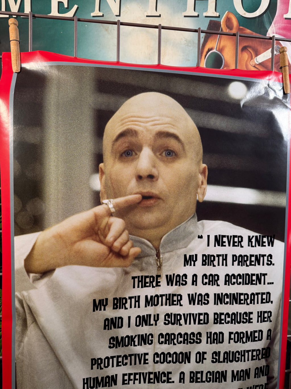 Vintage 2002 Dr Evil Norman Rockwell Quote Poster