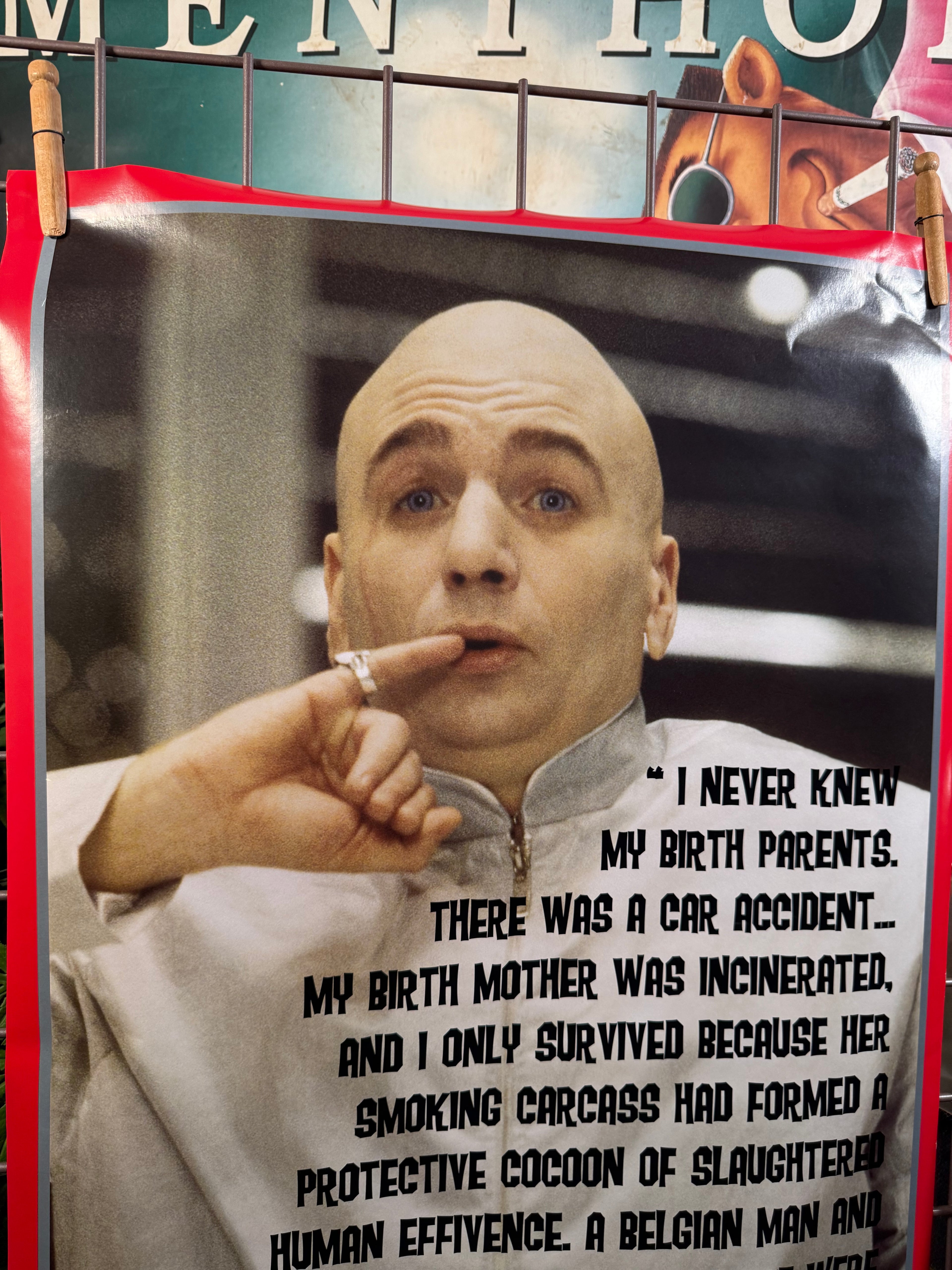 Vintage 2002 Dr Evil Norman Rockwell Quote Poster
