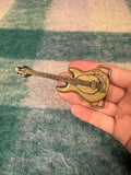 Vintage 1978 Brass Guitar Belt Buckle
