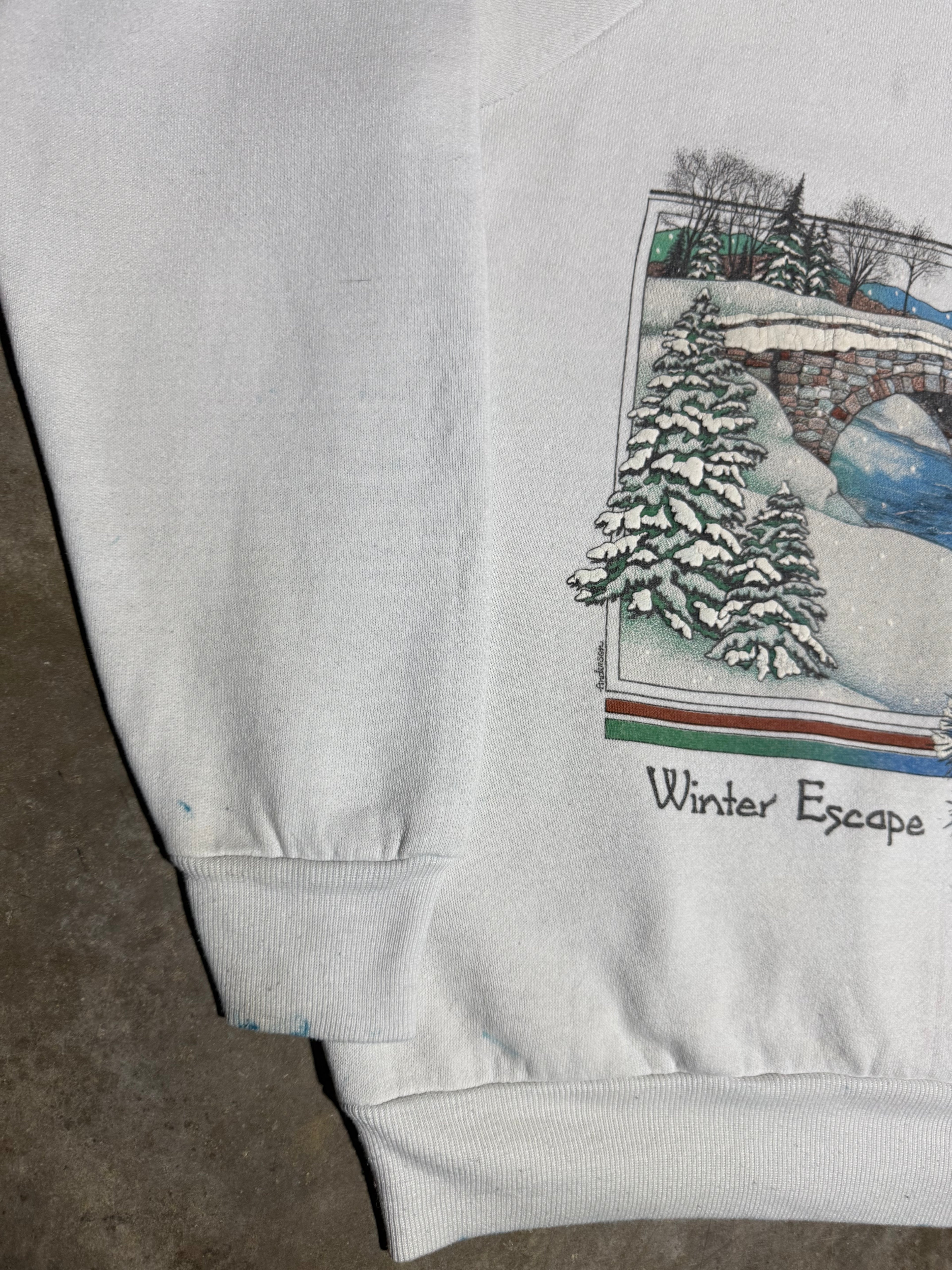 Vintage 80s Winter Escape Crewneck (M)