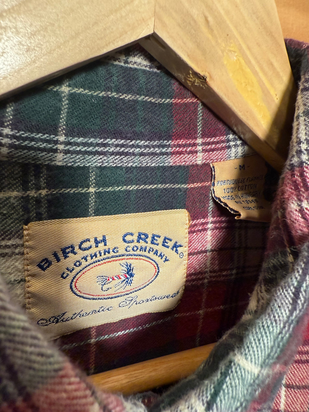 Vintage Birch Creek Flannel Shirt (M)