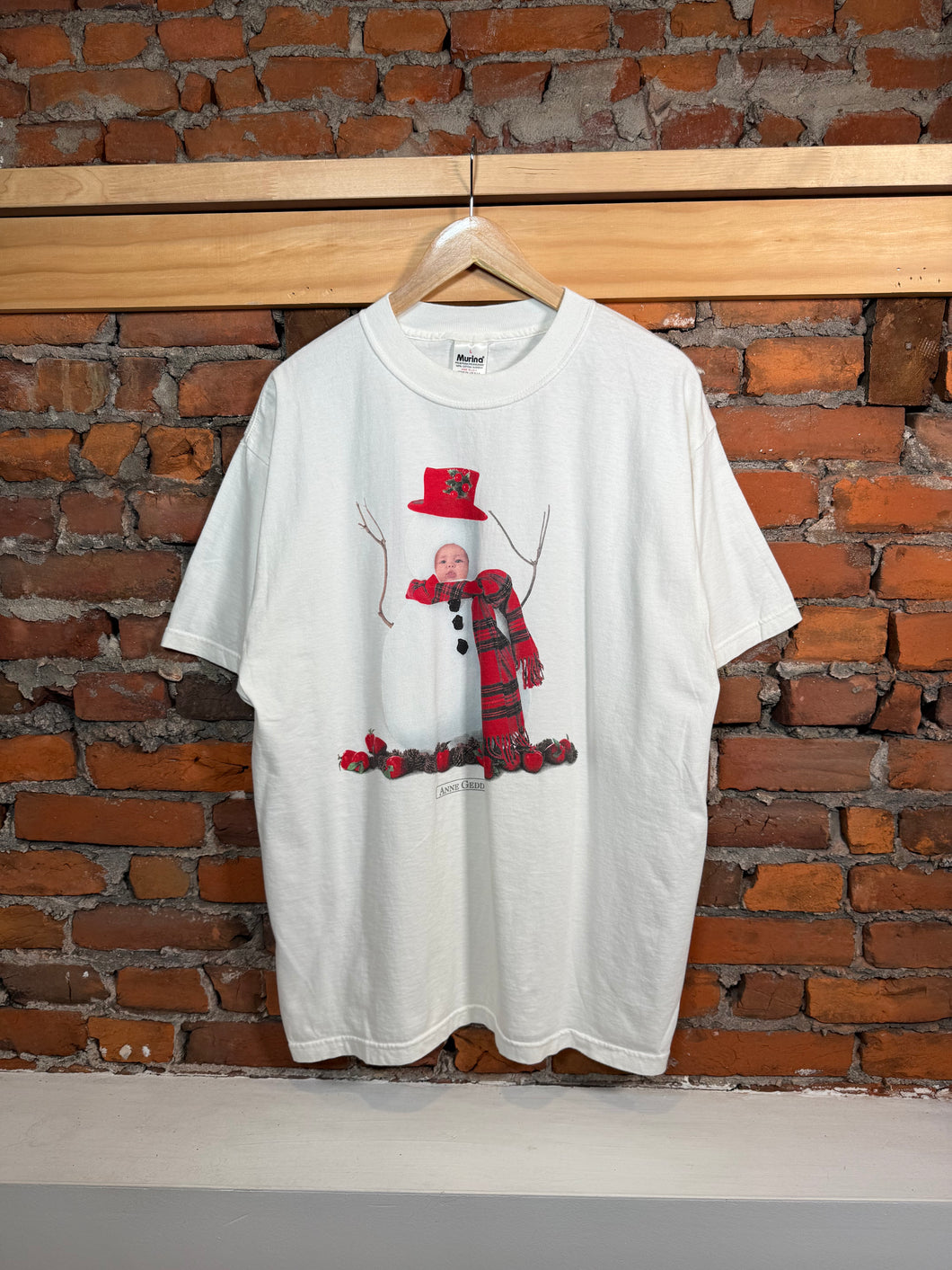 Vintage Anne Geddes Snowman Shirt (XL)
