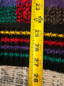 Vintage 90s Counterparts Rainbow Knit Cardigan Sweater (L)