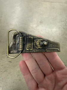 Vintage Long Train Belt Buckle