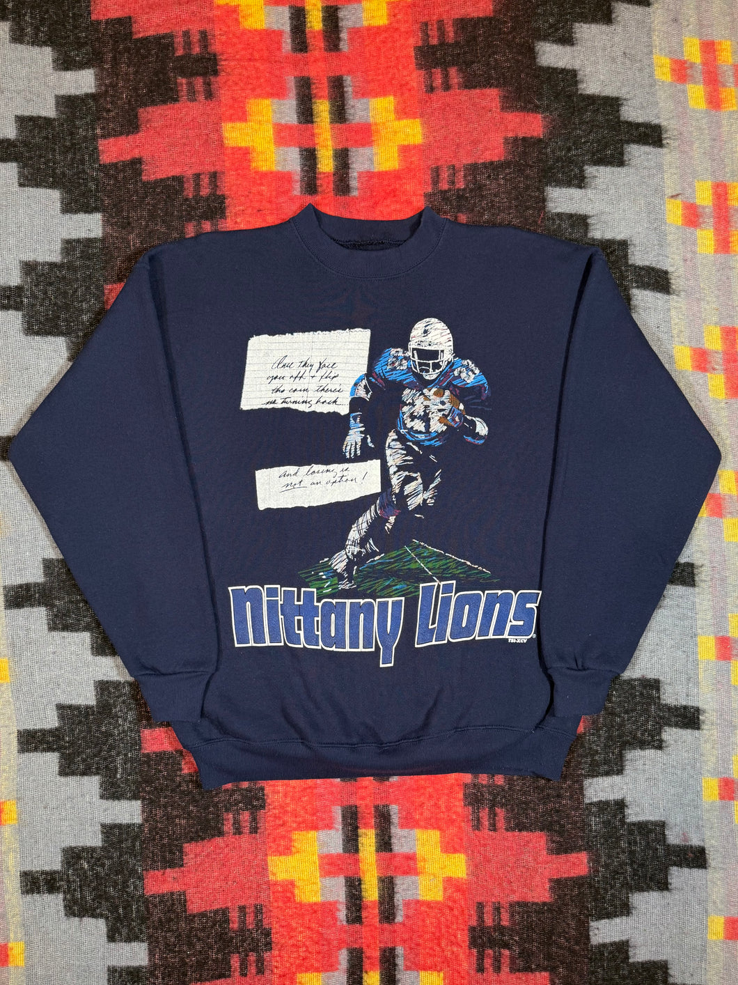 Vintage Penn State Nittany Lions Football Player Crewneck (L)