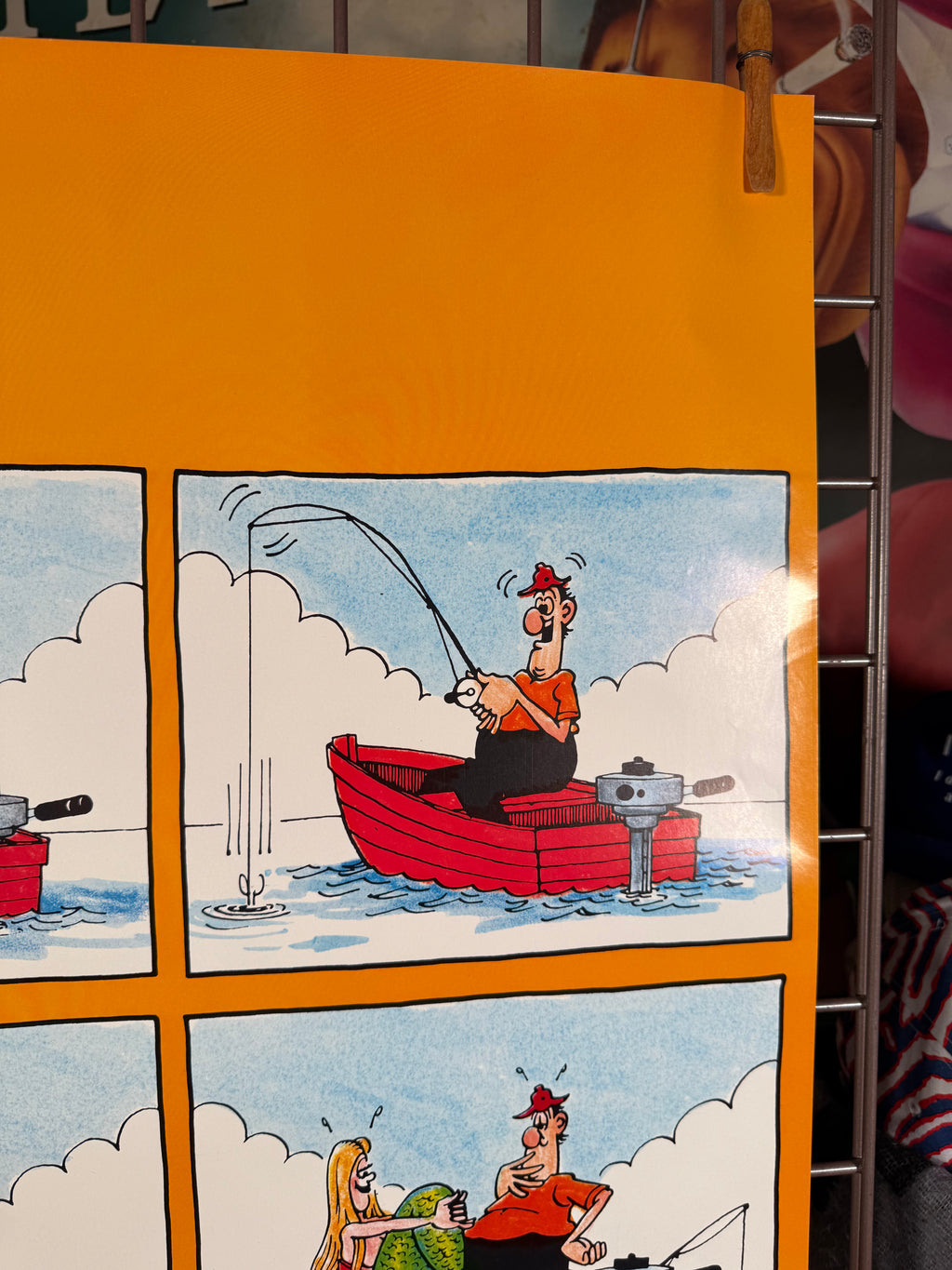 Vintage 1977 Mad Fishing Poster