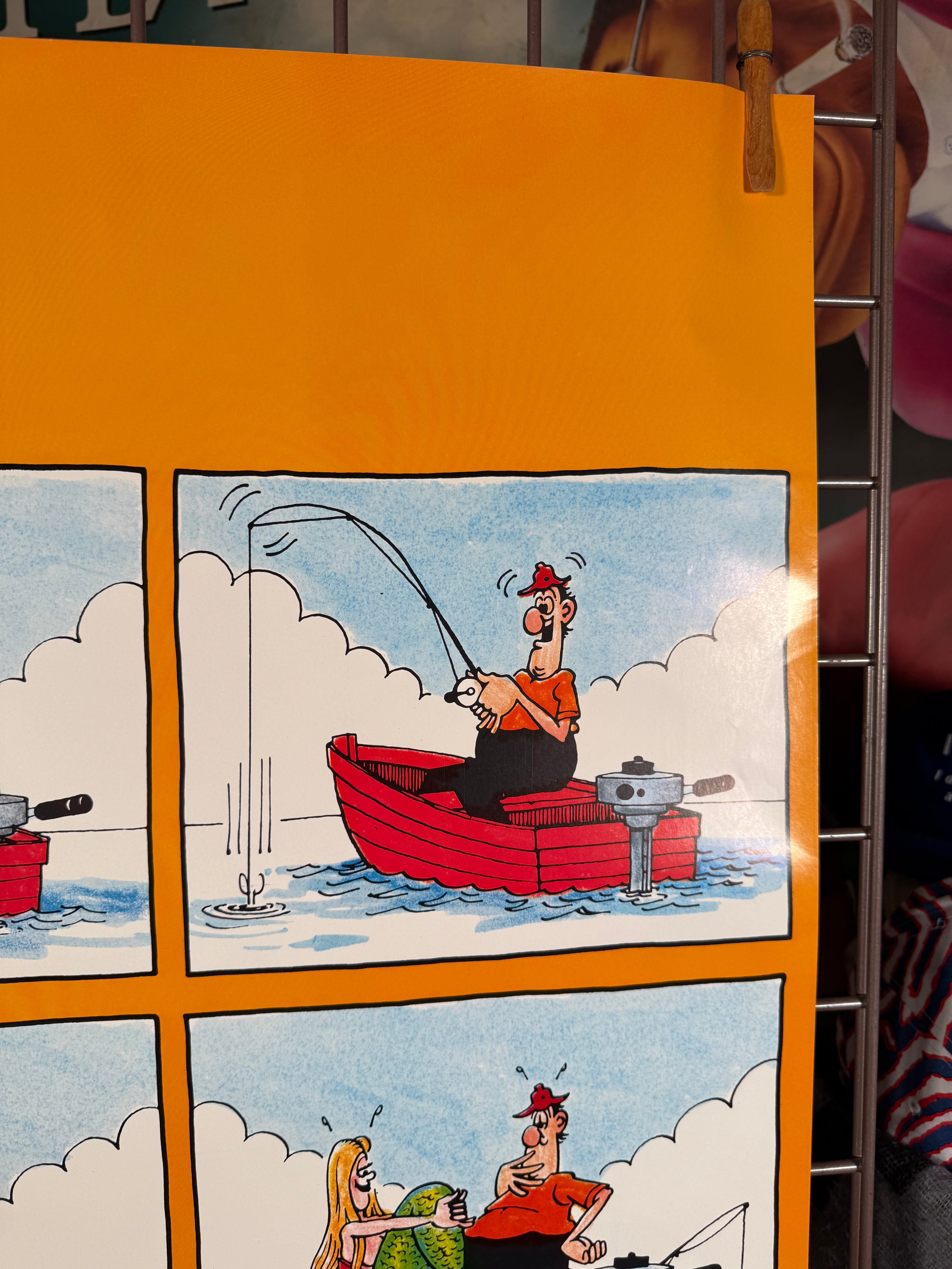 Vintage 1977 Mad Fishing Poster
