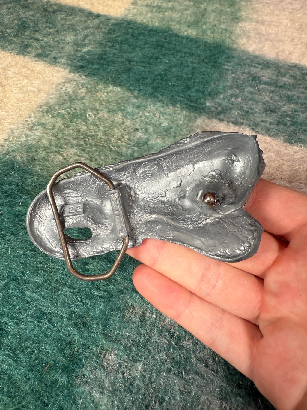 Vintage Iguana 3D Belt Buckle