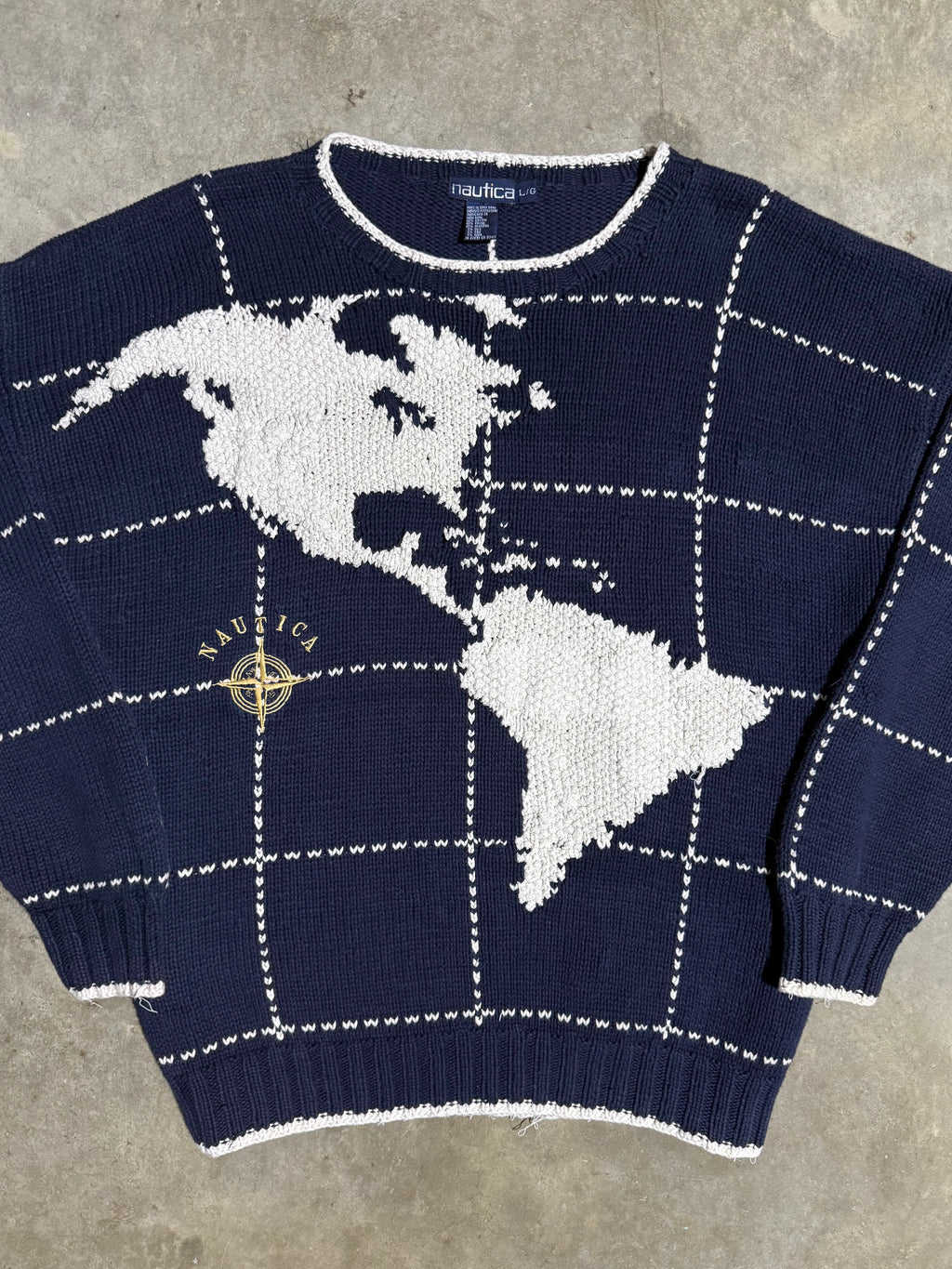 Vintage Nautica Earth Knit Sweater (XL)