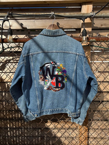 Vintage 90s Looney Tunes Embroidered Jean Jacket (M)
