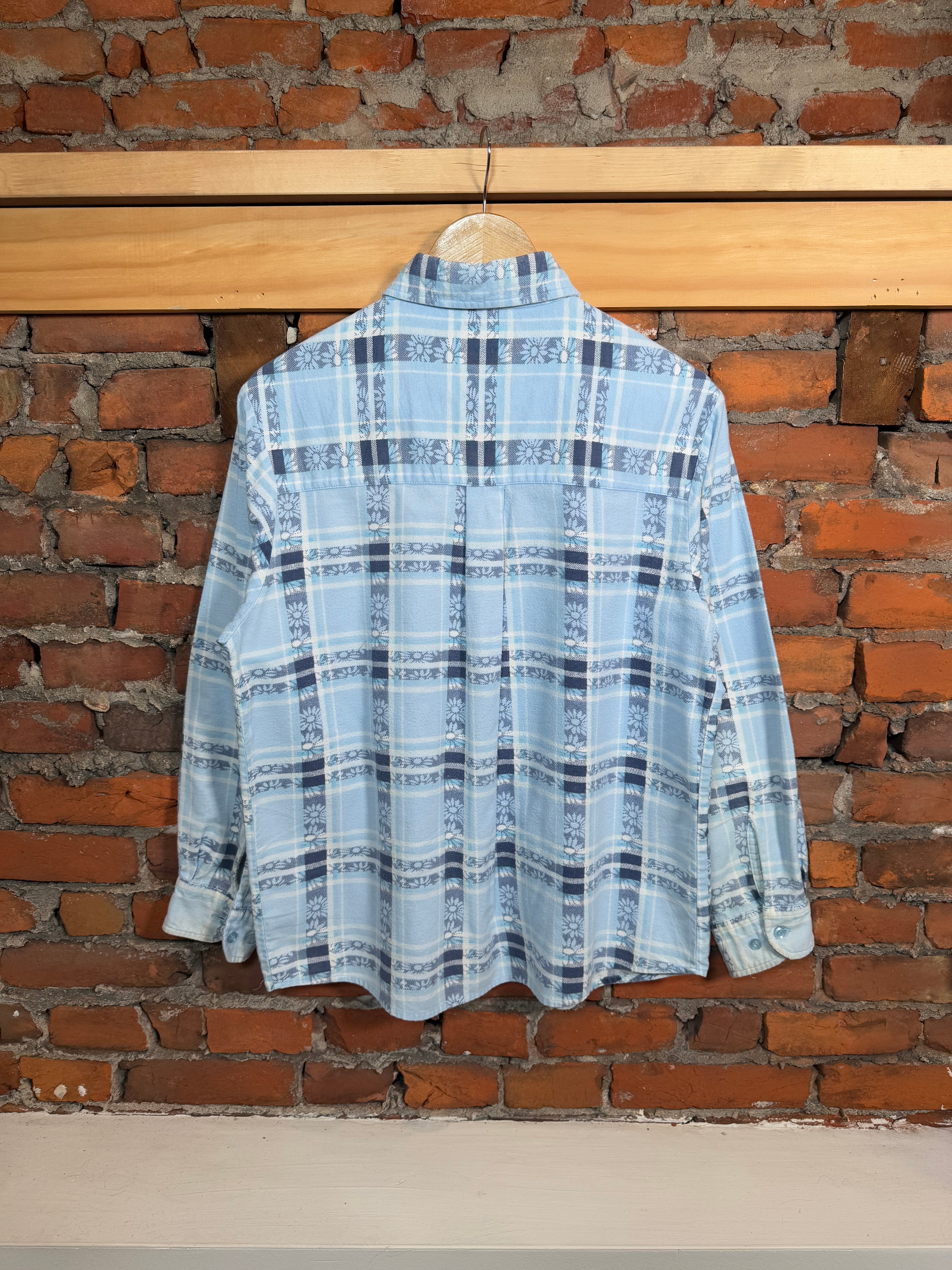 Vintage Haland Women’s Blue Flannel Shirt (WL)