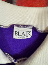 Load image into Gallery viewer, Vintage Purple Flower Collared Crewneck (WXL)

